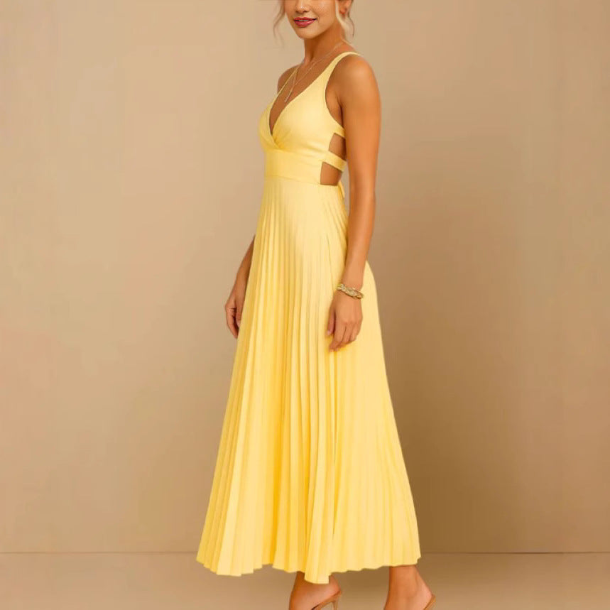 Robe de soirée élégante et sexy à bretelles pliables