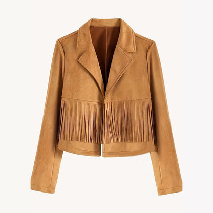 Veste courte à pompons